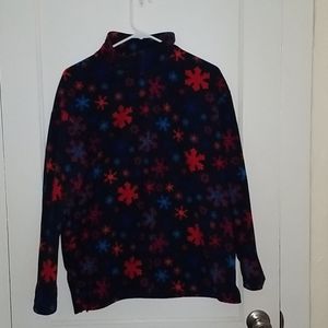 Women's Size Medium Fleeze Snowflake Sweatshirt